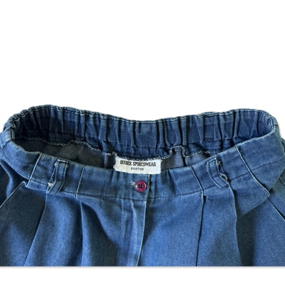 Vintage 1990's Binder Sportswear Wide Leg Denim Pant - Picture 4 of 7